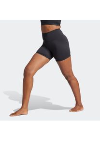 Shorts adidas Performance "ALL ME 5-INCH KURZE LEGGINGS", Damen, Gr. XXL, N-Gr, schwarz (schwarz, normal, gr.), Obermaterial: 79% Polyester, 21% Elasthan, Hosen Shorts