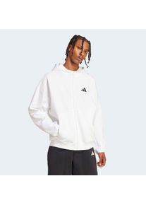 Kapuzensweatshirt adidas Sportswear "FUTURE ICONS SMALL LOGO", Herren, Gr. XL, wei&szlig;, Obermaterial: 68% Baumwolle, 32% Polyester, angesetztes B&uuml;ndchen, Sweatshirts Kapuzensweatshirt