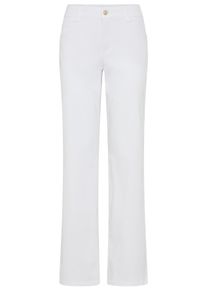 Bequeme Jeans MAC "Gracia", Damen, Gr. 46, L&auml;nge 30, wei&szlig;, Denim/Jeans, Obermaterial: 91% Baumwolle, 7% Elastomultiester, 2% Elasthan, unifarben, comfort fit kn&ouml;chellang, Jeans Bequeme Jeans