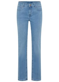 Stretch-Jeans MAC "Angela", Damen, Gr. 46, L&auml;nge 32, summer light blau basic, Denim/Jeans, Obermaterial: 98% Baumwolle, 2% Elasthan, figurbetont lang, Jeans Stretch-Jeans, schmal geschnitten