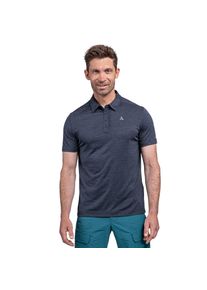 Sch&ouml;ffel Poloshirt SCH&Ouml;FFEL "CIRC Polo Shirt Tauron M", Herren, Gr. 58, blau (navy blazer), Obermaterial: 100% Polyester, normal, Shirts Poloshirt, sportliche Passform, kurze &Auml;rmel, f&uuml;r Trekking und Outdoor