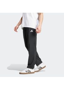 Sporthose adidas Sportswear "ESSENTIALS SMALL LOGO OPEN-HEM STANFORD", Herren, Gr. 3XL, N-Gr, schwarz-wei&szlig; (schwarz, wei&szlig;, normal, gr.), Obermaterial: 100% Polyester, Hosen Sporthose, f&uuml;r vielseitige Aktivit&auml;ten im Alltag und beim Sport, aus Polyester, Topseller