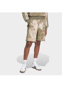 Shorts adidas Sportswear "AOP COLOURBLOCK", Herren, Gr. M, N-Gr, wei&szlig; (multicolor, wei&szlig;, olive strata, normal, gr.), Obermaterial: 70% Baumwolle, 30% Polyester, Hosen Shorts, sportlicher Stil, aus weichem Baumwollfleece, ohne Verschluss