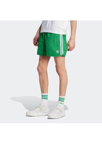 Shorts adidas originals "ADICOLOR CLASSICS SPRINTER", Herren, Gr. XXL, N-Gr, gr&uuml;n (gr&uuml;n, normal, gr.), Obermaterial: 100% Polyamid, gestreift, Hosen Shorts