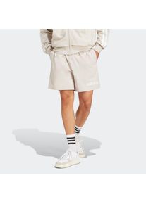 Shorts adidas Sportswear "ESSENTIALS LINEAR SINGLE JERSEY", Herren, Gr. XL, N-Gr, grau (wonder alumina, wei&szlig;, normal, gr.), Obermaterial: 74% Baumwolle, 26% Polyester, Hosen Shorts