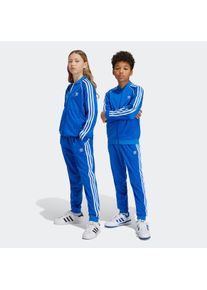 Sporthose adidas originals "ADICOLOR SST KIDS", Damen, Gr. 158, N-Gr, blau (blau,), Trikot, Obermaterial: 100% Polyester, Hosen Sporthose, Superstar Kinder Trainingshose