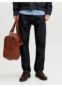 Jack & Jones Loose-fit-Jeans JACK & JONES "JJICHRIS JJORIGINAL SBD 921 SN", Herren, Gr. 34, L&auml;nge 32, blau denim, Denim/Jeans, Obermaterial: 100% Baumwolle, leichte Abriebeffekte, loose fit lang, Jeans Loose-fit-Jeans, Baumwolle, loose fit