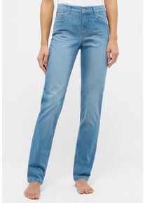 Straight-Jeans Angels "CICI", Damen, Gr. 46, L&auml;nge 30, blau (light blau used), Web, Obermaterial: 89% Baumwolle, 8% Polyester, 3% Elasthan, slim fit normal, Jeans Straight-Jeans, in Slim Fit-Passform