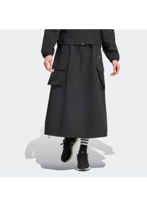 Sommerrock adidas Sportswear "CITY TECH CARGO", Damen, Gr. L, schwarz, Obermaterial: 88% Polyamid, 12% Elasthan, R&ouml;cke Sommerrock, Cargo-Rock aus Ripstop Material