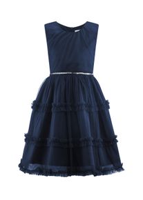 Sommerkleid happy girls "M&auml;dchenkleid", M&auml;dchen, Gr. 104, EURO-Gr&ouml;&szlig;en, navy, Stoff, 100% Polyester, normal, Kleider Sommerkleid