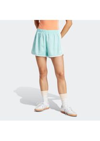 Shorts adidas originals "ADICOLOR 3-STREIFEN SPRINTER", Damen, Gr. XL, N-Gr, blau (semi flash aqua, normal, gr.), Obermaterial: 97% Polyester, 3% Elasthan, Hosen Shorts, lockere Passform, mit Elasthan-Anteil, f&uuml;r vielseitige Aktivit&auml;ten