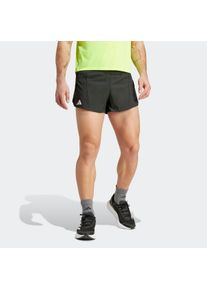Laufshorts adidas Performance "ADIZERO ESSENTIALS RUNNING SPLIT", Herren, Gr. S, N-Gr, schwarz (schwarz, normal, gr.), Obermaterial: 100% Polyester, Hosen Laufshorts