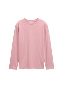 Sweater Tom Tailor, Jungen, Gr. 164, pink (faded pink), Sweatware, Obermaterial: 60% Baumwolle, 40% Polyester, unifarben, oversize h&uuml;ftbedeckend, Rundhals, B&uuml;ndchen, Sweatshirts Sweater, mit Badge