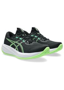 Laufschuh asics "GEL-CUMULUS 28", Herren, Gr. 46, schwarz, illuminate gr&uuml;n, Synthetik, Schuhe Laufschuh, mit PureGEL D&auml;mpfung, mit FF BLAST MAX Mittelsohlen-Foam