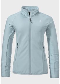 Sch&ouml;ffel Fleecejacke SCH&Ouml;FFEL "Fleece Jk Style Cascata WMS", Damen, Gr. 46, blau (8075, blau), Oberstoff: 94% Polyester, 6% Elasthan, regular fit, hoch geschlossener Ausschnitt, Jacken Fleecejacke