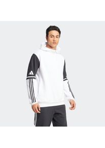 Kapuzensweatshirt adidas Performance "SQUADRA 25 SWEAT HOODIE", Herren, Gr. S, wei&szlig;, Obermaterial: 70% Baumwolle, 30% Polyester, angesetztes B&uuml;ndchen, Sweatshirts Kapuzensweatshirt