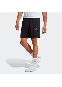 Shorts adidas Performance "TRAIN ESSENTIALS ALL SET TRAINING", Herren, Gr. S, N-Gr, schwarz-wei&szlig; (schwarz, wei&szlig;, normal, gr.), Obermaterial: 100% Polyester, clean, Hosen Shorts