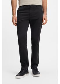 Chinohose BOSS Orange "slim", Herren, Gr. 31, L&auml;nge 34, schwarz (001_schwarz), Web, Obermaterial: 97% Baumwolle, 3% Elasthan, unifarben, slim fit kn&ouml;chellang, Hosen Chinohose, mit Ges&auml;&szlig;taschen
