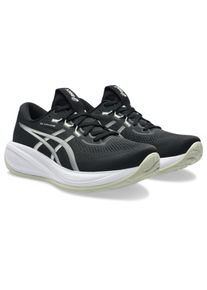 Laufschuh asics "GEL-CUMULUS 28", Damen, Gr. 43,5, schwarz, wei&szlig;, Synthetik, Schuhe Laufschuh, sportlicher Stil, leicht profiliertes Laufsohlenprofil, Schn&uuml;rung