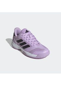 Hallenschuh adidas Performance "LIGRA 8 INDOOR KIDS", Jungen, Gr. 38,5, wei&szlig; (powder plum, core schwarz, cloud wei&szlig;), Synthetik, Textil, Schuhe Hallenschuh, geeignet f&uuml;r jeden Hallensport, Indoorschuhe f&uuml;r Kinder & Jugendliche