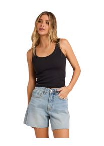 Shorts Billabong "Riley", Damen, Gr. 24 (3XS), faded indigo fray, Obermaterial: 100% Walkfrottier;, Hosen Shorts