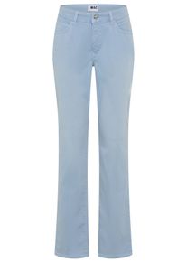 Stretch-Jeans MAC "Melanie", Damen, Gr. 36, L&auml;nge 28, cashmere blau, Denim/Jeans, Obermaterial: 88% Baumwolle, 8% Elastomultiester, 4% Elasthan, figurbetont lang, Jeans Stretch-Jeans, Gerade geschnitten