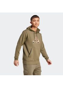 Kapuzensweatshirt adidas Sportswear "TARNMUSTER", Herren, Gr. XXL, gr&uuml;n (olive strata), Obermaterial: 55% Baumwolle, 36% Polyester, 9% Viskose, normal, Rundhals, angesetztes B&uuml;ndchen, Sweatshirts Kapuzensweatshirt