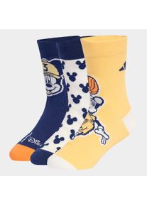 Funktionssocken adidas Performance "ADIDAS DISNEY MICKY MAUS", Kinder, Gr. 28-30, dunkelblau, sanftes wei&szlig;, semi ice tangerine, Obermaterial: 62% Baumwolle, 35% Polyester, 3% Elasthan, Socken Funktionssocken, f&uuml;r Kinder, f&uuml;r sportliche Aktivit&auml;ten wie Laufen, sportlicher Stil