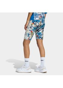 Shorts adidas Sportswear "ADIDAS X FARM RIO BIKE", Damen, Gr. L, N-Gr, talc, st fade gold, cream wei&szlig;, normal, gr., Obermaterial: 93% Baumwolle, 7% Elasthan, Hosen Shorts