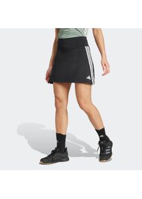Hosenrock adidas Performance "TRAIN ESSENTIALS 3-STREIFEN WORKOUT SKORT", Damen, Gr. XXL, schwarz-wei&szlig; (schwarz, wei&szlig;), Obermaterial: 79% Polyester, 21% Elasthan, R&ouml;cke Hosenrock