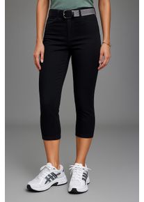 Caprihose Laura Scott, Damen, Gr. 46, N-Gr, schwarz, Web, Obermaterial: 98% Baumwolle, 2% Elasthan, unifarben, Hosen Caprihose, Webhose f&uuml;r Casualmode und Streetwear, femininer Stil