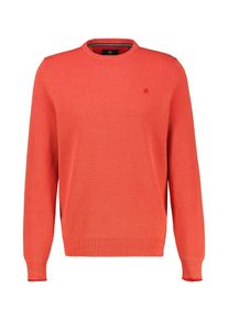 Sweatshirt Lerros "Sweatshirt in sportlicher 2-Tone-Optik", Herren, Gr. 5XL, vivid rot, 100% Baumwolle, Sweatshirts Sweatshirt