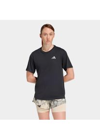 Laufshirt adidas Performance "ADI365 RUNNING ESSENTIALS", Damen, Gr. XS, schwarz, Obermaterial: 100% Polyester, Rundhals, Shirts Laufshirt