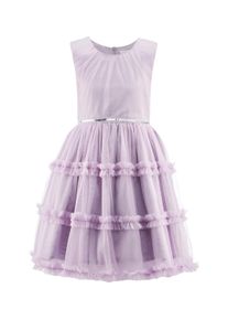 Sommerkleid happy girls "M&auml;dchenkleid", M&auml;dchen, Gr. 104, EURO-Gr&ouml;&szlig;en, lila, Stoff, 100% Polyester, normal, Kleider Sommerkleid