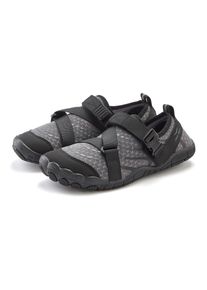 Aquaschuh Venice Beach "Badelatsche, Badeschuhe, Badeschlappe, Wasserschuh, leichter Slipper", Damen, Gr. 36, grau (dunkelgrau), Obermaterial: 100% Textilmaterial. Decksohle: 100% Textilmaterial. Futter: 100% Textilmaterial. Laufsohle: 100% Synthetik, unifarben, Schuhe Aquaschuh, schnelltrocknend mit ultraleichter Sohle VEGAN