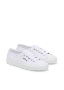 Sneaker Superga "3750 JERSEY ROUCHES LEGGERA", Damen, Gr. 37, wei&szlig;, Textil, Schuhe Sneaker