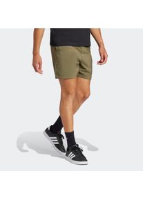 Shorts adidas Sportswear "ESSENTIALS SMALL LOGO CARGO CHELSEA", Herren, Gr. M, N-Gr, olive strata, schwarz, normal, gr., Obermaterial: 100% Polyester, Hosen Shorts