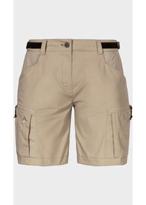 Sch&ouml;ffel Shorts SCH&Ouml;FFEL "Shorts Style Maghera WMN", Damen, Gr. 38, Normalgr&ouml;&szlig;en, 4705, beige, Oberstoff: 88% Nylon, 12% Elasthan; Oberstoff Besatz: 65% Polyester, 35% Baumwolle, Hosen Shorts