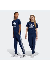 Sporthose adidas originals "TREFOIL KIDS", Damen, Gr. 170, N-Gr, blau (nindig,), Obermaterial: 70% Baumwolle, 30% Polyester, Hosen Sporthose