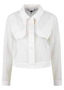 Kurzblazer Sportalm KITZB&Uuml;HEL, Damen, Gr. 44, sanftes wei&szlig;, Web, Obermaterial: 100% Polyester, clean, unifarben, k&ouml;rpernah taillenbedeckt, Rundhals, eingesetzt Manschette, Blazer Kurzblazer, aus trendigem Netzmaterial