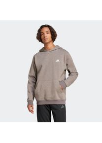 Kapuzensweatshirt adidas Sportswear "SEASONAL ESSENTIALS M&Eacute;LANGE HOODIE", Herren, Gr. S, grau (charcoal meliert), Obermaterial: 70% Baumwolle, 30% Polyester, angesetztes B&uuml;ndchen, Sweatshirts Kapuzensweatshirt