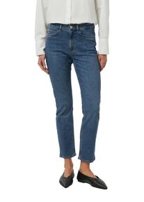 5-Pocket-Jeans comma, Damen, Gr. 46, N-Gr, blau, Denim/Jeans, Obermaterial: 99% Baumwolle, 1% Elasthan, unifarben, normal lang, Jeans 5-Pocket-Jeans, mit schmalem Bein und Stretch