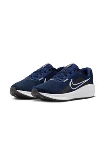 Laufschuh Nike "DOWNSHIFTER 13", Herren, Gr. 42, silber (midnight navy, pure platinum, schwarz, wei&szlig;), Synthetik, Textil, Schuhe Laufschuh