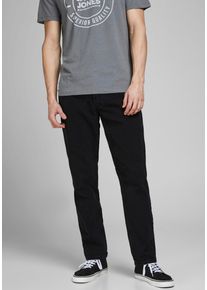 Jack & Jones Loose-fit-Jeans JACK & JONES "JJICHRIS JJORIGINAL SBD 921 SN", Herren, Gr. 29, L&auml;nge 32, schwarz (schwarz denim1), Denim/Jeans, Obermaterial: 100% Baumwolle, leichte Abriebeffekte, loose fit lang, Jeans Loose-fit-Jeans, Baumwolle, loose fit