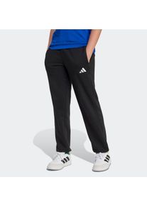 Sporthose adidas Sportswear "ESSENTIALS KIDS", Damen, Gr. 152, N-Gr, schwarz-wei&szlig; (schwarz, wei&szlig;,), Obermaterial: 71% Baumwolle, 29% Polyester, Hosen Sporthose, sportlicher Stil, f&uuml;r Kinder, aus Baumwolle und Polyester, Topseller