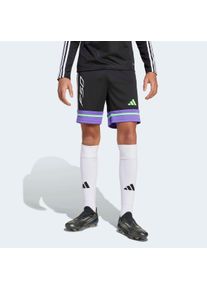 Trainingsshorts adidas Performance "F50 KINDER", Damen, Gr. 176, N-Gr, lila (schwarz, lila rush,), Obermaterial: 100% Polyester, Hosen Trainingsshorts
