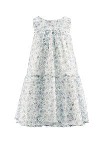 Sommerkleid happy girls "M&auml;dchenkleid", M&auml;dchen, Gr. 110, EURO-Gr&ouml;&szlig;en, jeans blau, Stoff, 100% Polyester, normal, Kleider Sommerkleid