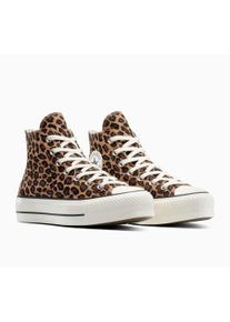 Sneaker Converse "CHUCK TAYLOR ALL STAR LIFT", Damen, Gr. 42, incensed, totally fudged, egret, Textil, Schuhe Sneaker, Leo-Print