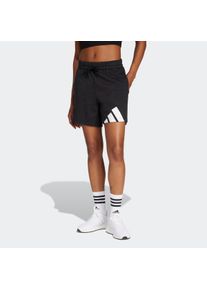Shorts adidas Sportswear "ESSENTIALS BIG LOGO FRENCH TERRY", Damen, Gr. S, N-Gr, schwarz-wei&szlig; (schwarz, wei&szlig;, normal, gr.), Obermaterial: 55% Baumwolle, 36% Polyester, 9% Viskose, Hosen Shorts