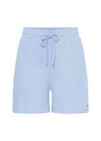 Shorts oxmo "Shorts OXPims", Damen, Gr. L, N-Gr, blau (vista blau), Obermaterial: 57% Baumwolle CO. 43% Polyester PES., Hosen Shorts
